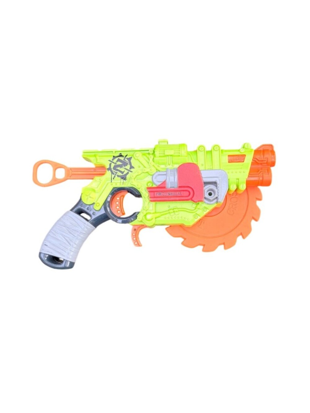 Nerf Zombie Strike Crosscut Blaster Toy Neon Green & Orange